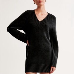 Abercrombie & Fitch Black Sweater Dress Black small Tall nwt
